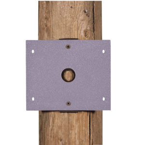 Universal Round Pole Adapter for a Double Duplex Box